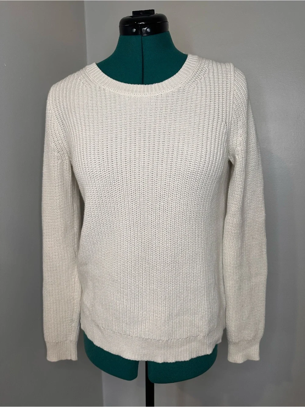 J. Crew Ivory Crewneck Sweater XS